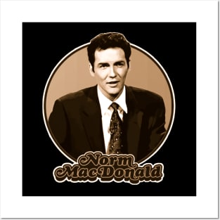 norm macdonald black white Posters and Art